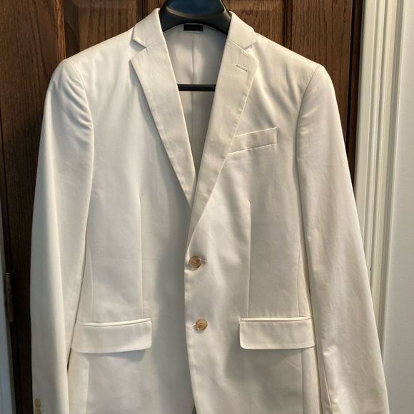 J Ferrar Brand Slim Fit White Sport Jacker - Picture 2 of 8